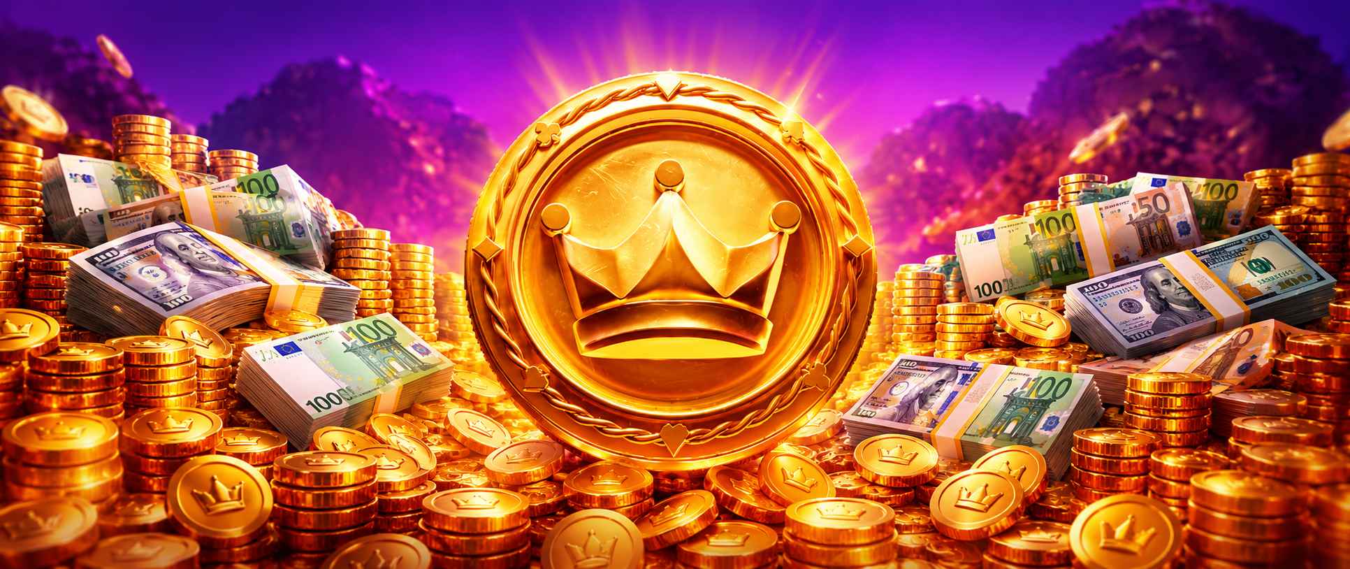Kingmaker Casino royal-themed banner